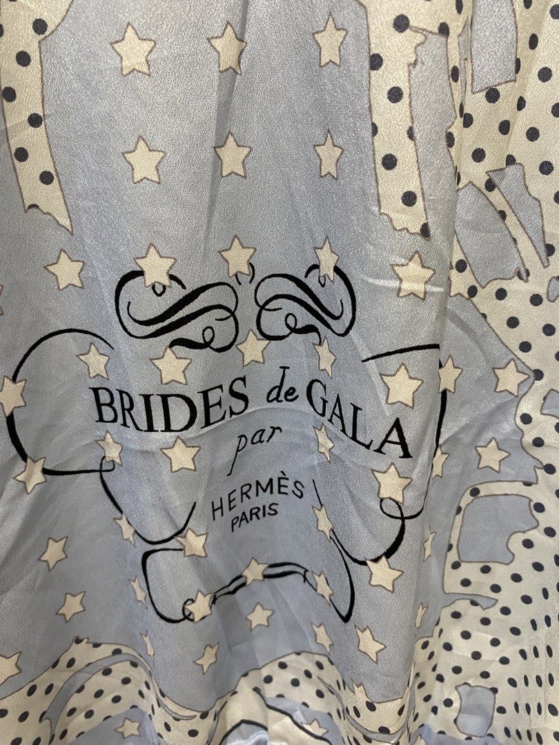 Hermes Paris Brides de Gala Blue Sweater Size M (Category: Coats, Jackets and Outerwear) located in Manila. Submitted by haveago0dthrift (Listing ID 1460149557, Image 1). Description: - Hermes Paris sweater - Size: Medium (M) - Iconic Brides de Gala print on the front - Light blue knit sleeves and back - Care Instructions: Hand wash only, do not bleach or tumble dry - Made in China - Width 17 - Length 23.