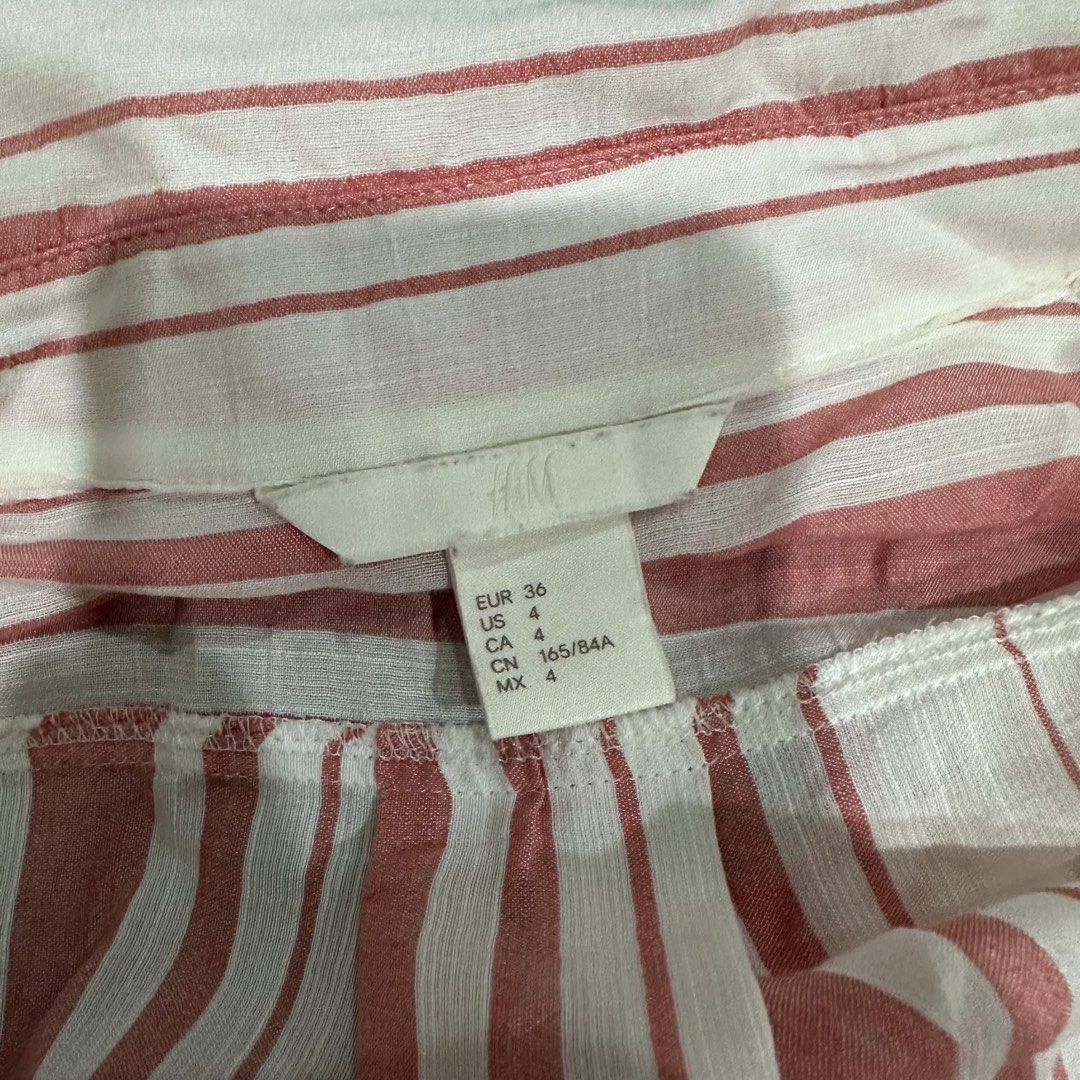H&M Pink Stripes Longsleeves Polo (Category: Others Tops) located in Bulacan. Submitted by notalyk (Listing ID 1460123216, Image 2). Description: - with freebie (2 items and up) 💗 📍Bulacan Delivery fee is shouldered by customer .