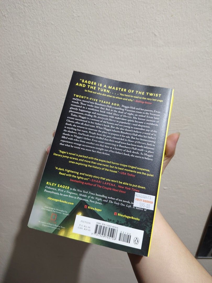 Home Before Dark by Riley Sager (Category: Storybooks) located in Santa Rosa. Submitted by trishdaza0811 (Listing ID 1460106501, Image 3). Description: - Home Before Dark by Riley Sager - No creases, read once - 400 - Santa Rosa, Laguna.