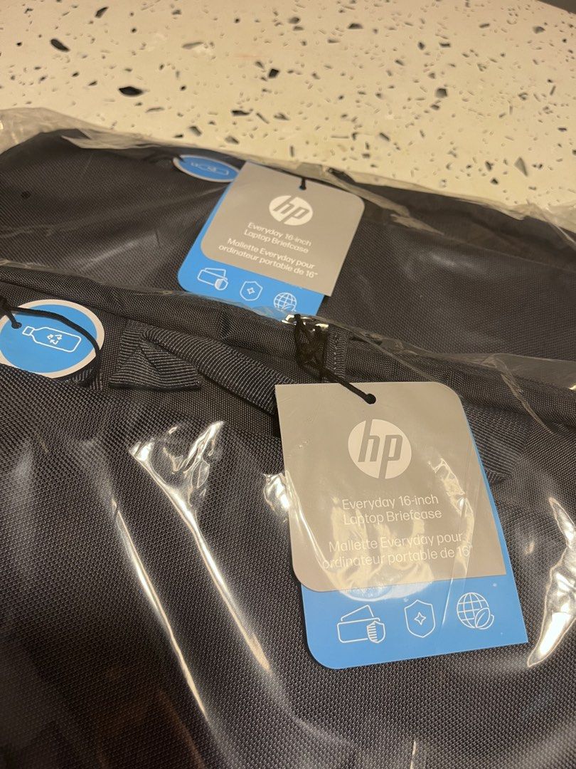 HP 16-inch Laptop Bag (Category: Laptop Bags & Sleeves) located in Taguig. Submitted by balikbayanpo (Listing ID 1460231067, Image 3). Description: - Brand new HP Everyday 16-inch laptop briefcases (2 available) - Brand new, still in original packaging - Option to buy one or both - Retails for about 2,300 PHP each Selling each for 800 PHP. More photos and info here: https://www.hp.com/ch-en/shop/products/accessories/hp-everyday-16-inch-laptop-bri