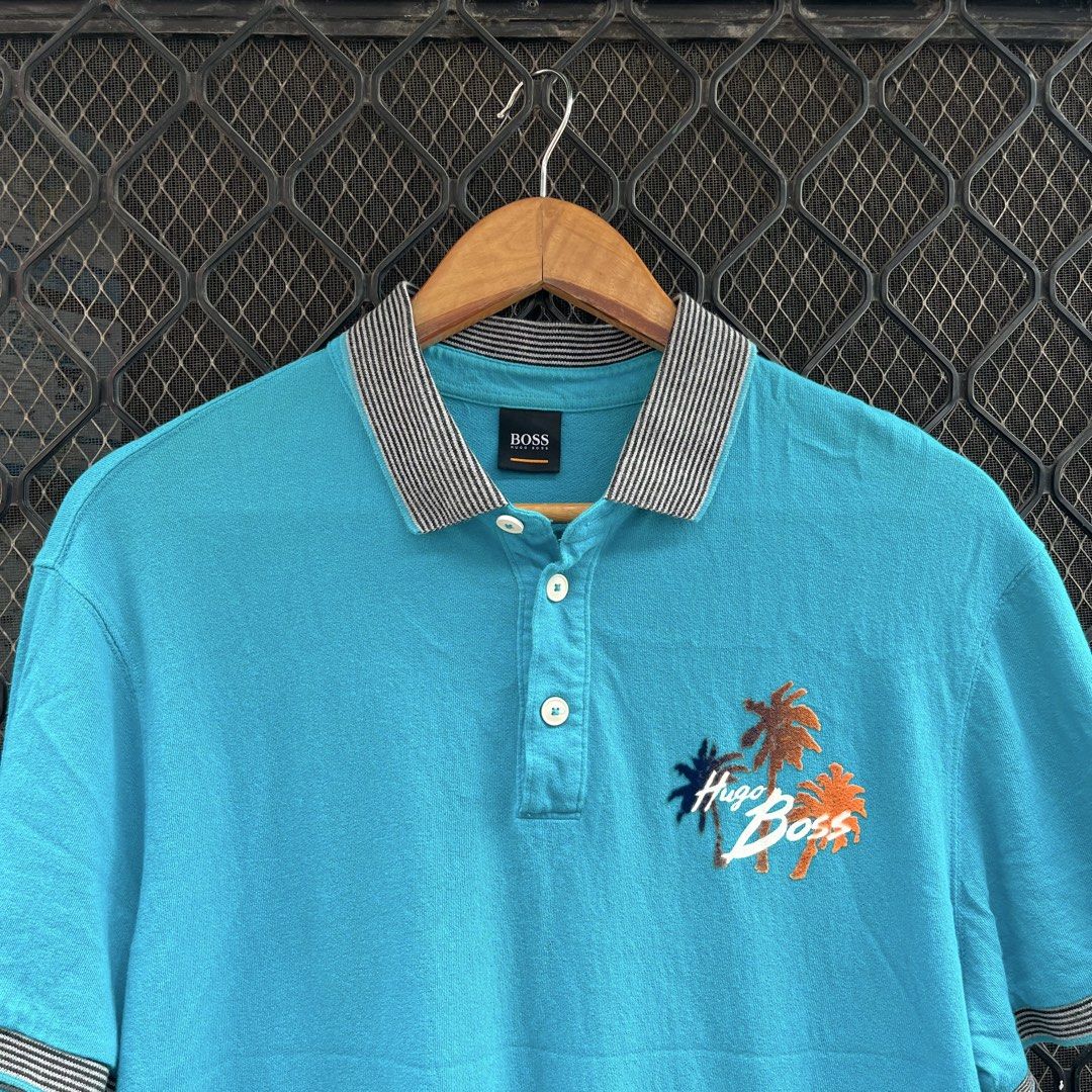 HUGO BOSS polo shirt (Category: Tshirts & Polo Shirts ) located in Taguig. Submitted by scoutandloots (Listing ID 1460131563, Image 2). Description: HUGO BOSS polo shirt • Size: L • 20.5”x27”.