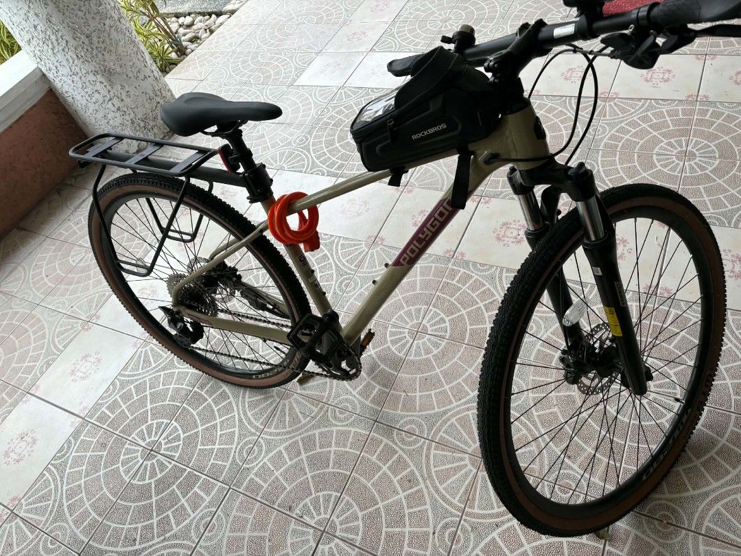 Hybrid bike (Category: Bicycles) located in Manila. Submitted by joweeeeeemmm (Listing ID 1460109689, Image 1). Description: For Sale: Polygon Heist X5 Hybrid Bike 🚲 Price: ₱ 30,000 SRP:38,000 RFS: misinformation sa hybrid bike akala ko kaya hybrid kasi may electric support. Upgrade na sa electric scooter. 2months old inenjoy muna. :Condition: bagong bago. Unli test dito sa bahay parang reklamo Frame Size: Medium Specs: All stock, Shimano [Deore