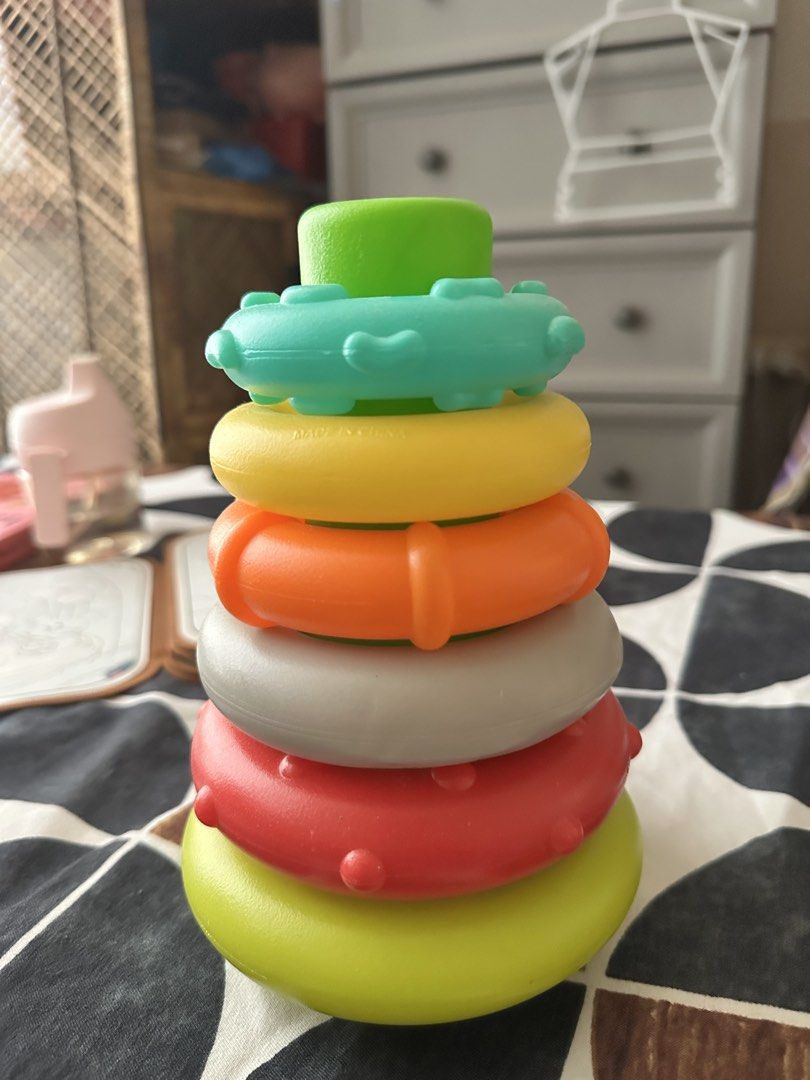 Infantino Rock n Stack rings (Category: Infant Playtime) located in Makati City. Submitted by jannst (Listing ID 1460130037, Image 1). Description: .