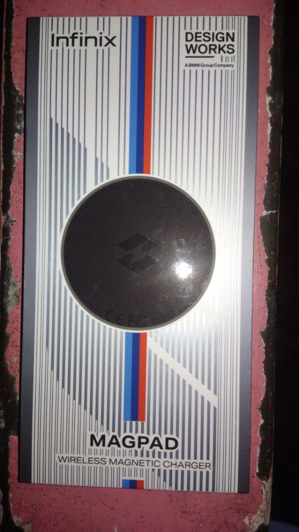 Infinix Magnetic Cellphone Charger (Category: Chargers & Cables) located in Makati City. Submitted by julz2026 (Listing ID 1460228460, Image 1). Description: - Infinix MagPad Wireless Magnetic Charger - 15W Fast Charging - Sleek, light zinc alloy shel - Output: 5W/7.5W/10W/15W - Single Type-C port -Price is fixed .