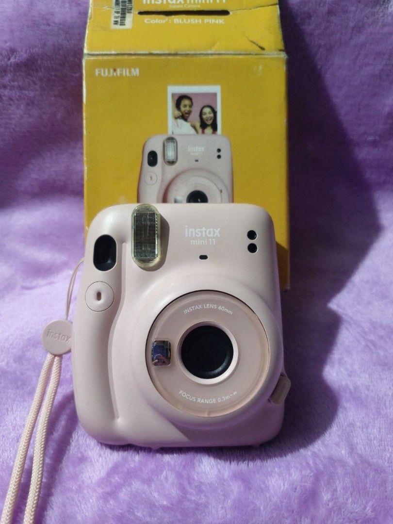 Instax Mini 11 (Blush Pink) (Category: Cameras) located in Manila. Submitted by jakath_0320 (Listing ID 1460147222, Image 1). Description: * Bought for P5,000 last Christmas * Still works perfectly * No major scratches on the body * Comes with its original box, strap * Includes 7 films inside and 2 Alkaline battery Testing all you want Mode of Payment (MOP): Gcash, Go tyme or Bank Transfer We can do meet up: Makati, Pasay and Antipolo bayan Only 