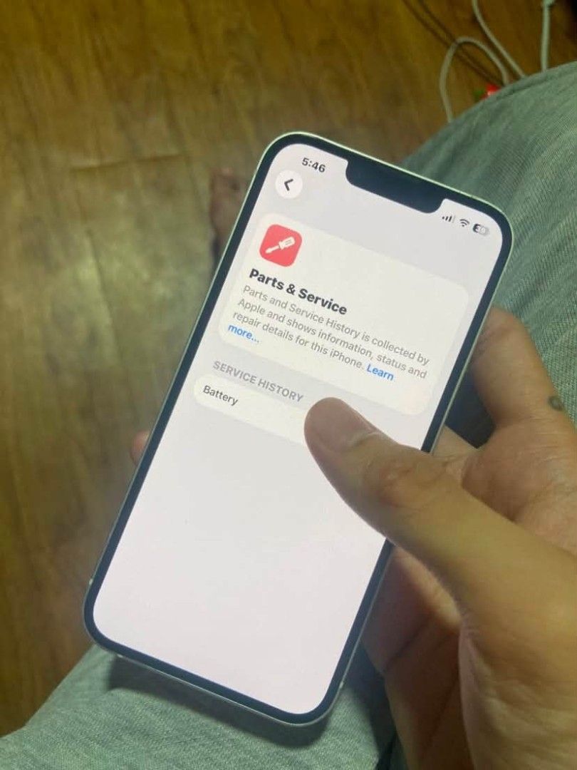 iphone 13 128gb (Category: iPhone 13 Series) located in Manila. Submitted by mightyocean_85ab98 (Listing ID 1460299032, Image 2). Description: issue replace battery lang.