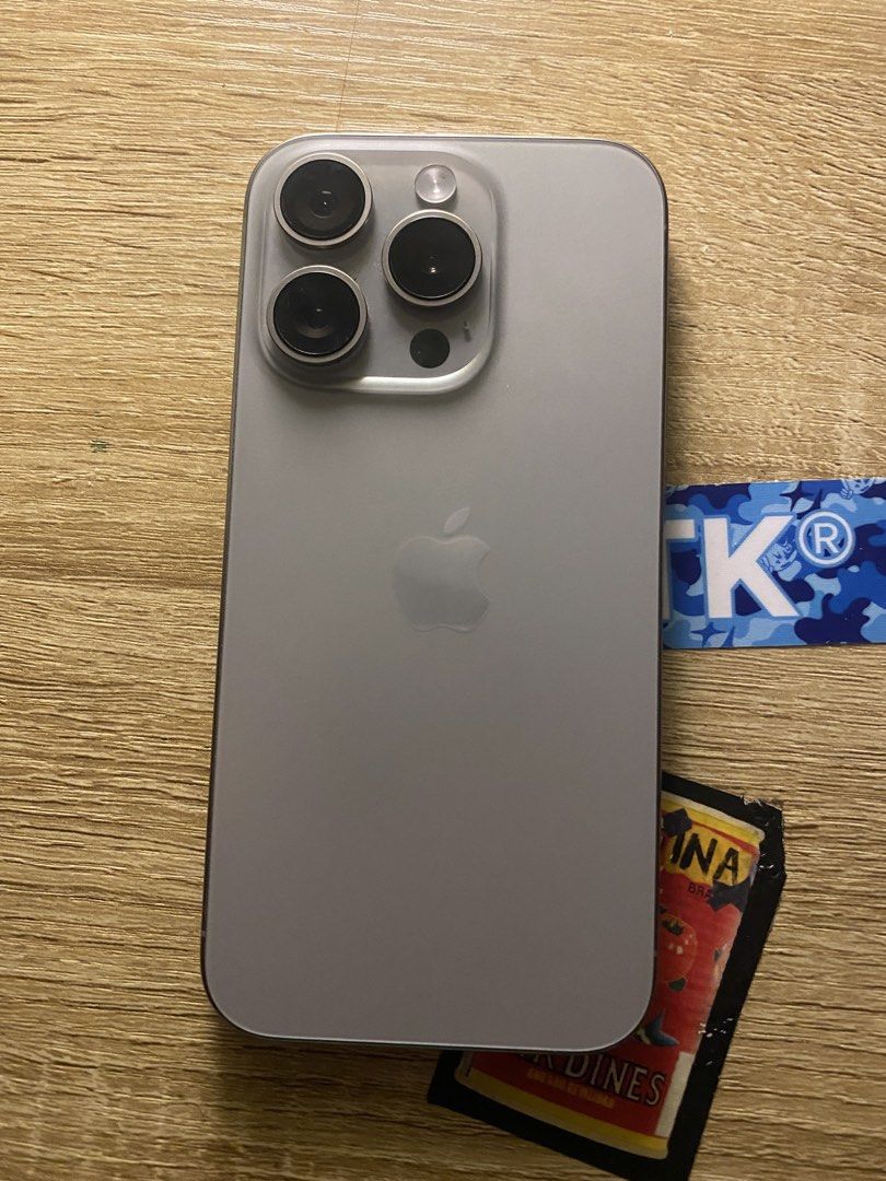 Iphone 15 Pro (Category: iPhone 15 Series) located in Manila. Submitted by jcstash (Listing ID 1460264468, Image 1). Description: 128 Gb 84 Batt health zpa variant rep box no history of repair no scratches w cord.