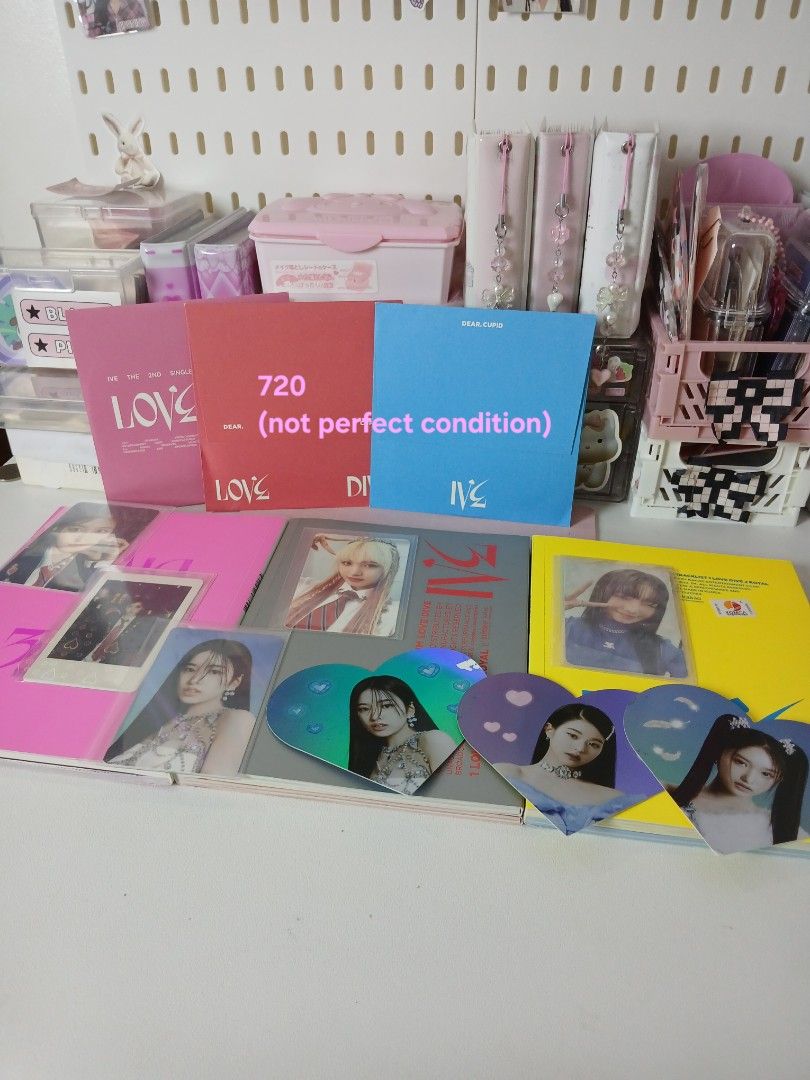 IVE - LOVE DIVE Album UNSEALED with pcs (Category: CDs & DVDs) located in Mabalacat. Submitted by Jackikay.PreLoved (Listing ID 1436903796, Image 1). Description: - IVE LOVE DIVE album set Free shipping with freebies rfs quit ⚠️ NOT FOR SENSITIVE BUYERS ⚠️ Unsealed K-pop albums. Have defects, marks, or wear & tear. Some inclusions are missing already. What you see is what you get. Strictly for those who don’t mind flaws and incomplete sets..