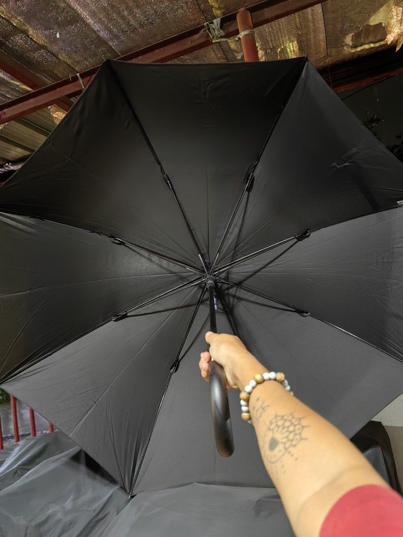 Japan Black umbrella 2's (Category: Umbrellas) located in Calamba. Submitted by princesspauliney. (Listing ID 1460222125, Image 1). Description: Japan umbrella black With issue nasa pinakataas na part nasa last pic. Super laki at makapal 110 diameter . 95 height 500 take all.