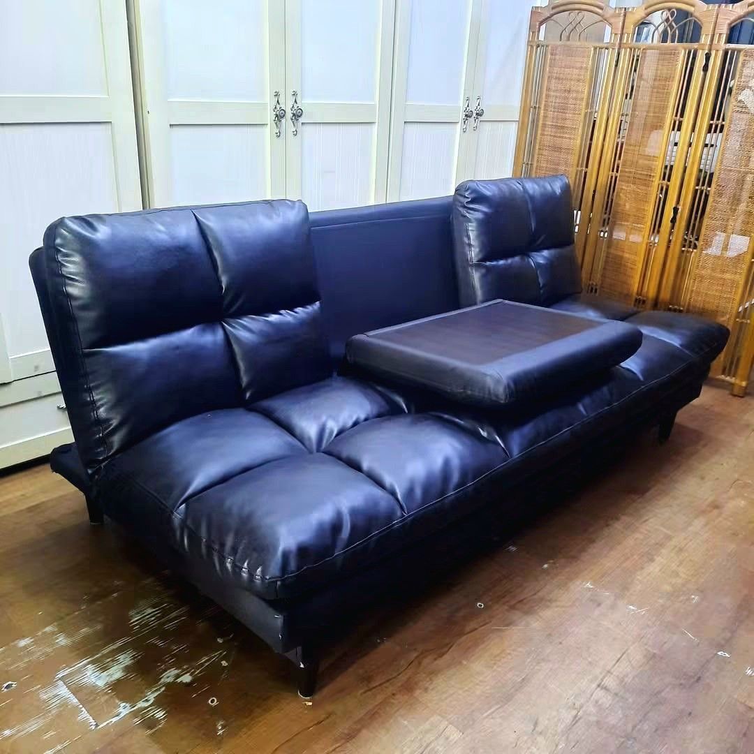 Japan Surplus Futon tufted leather sofa bed w/ fall down table top (Category: Sofas) located in Paranaque City. Submitted by eu.kr.jpsurplus (Listing ID 1460253363, Image 2). Description: 💳 𝐌𝐨𝐝𝐞 𝐨𝐟 𝐏𝐚𝐲𝐦𝐞𝐧𝐭 ✅ QR Ph Credit Card (Visa/MC) ️️✅️ QR Ph SP@yL@ter (Sh0pee) ✅️ GCash ✅ BDO Bank Transfer ✅ BPI Bank Transfer 📍 𝙋𝙖𝙮𝙢𝙚𝙣𝙩 𝙞𝙨 𝙢𝙖𝙙𝙚 𝙪𝙥𝙤𝙣 𝙥𝙞𝙘𝙠-𝙪𝙥 𝙛𝙧𝙤𝙢 𝙪𝙨..