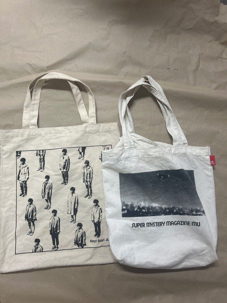 Japan tote bags (Category: Tote Bags) located in Bulacan. Submitted by ourdailybreads (Listing ID 1460157070, Image 1). Description: 2 for 160 Need wash May mga stains( please see photos).
