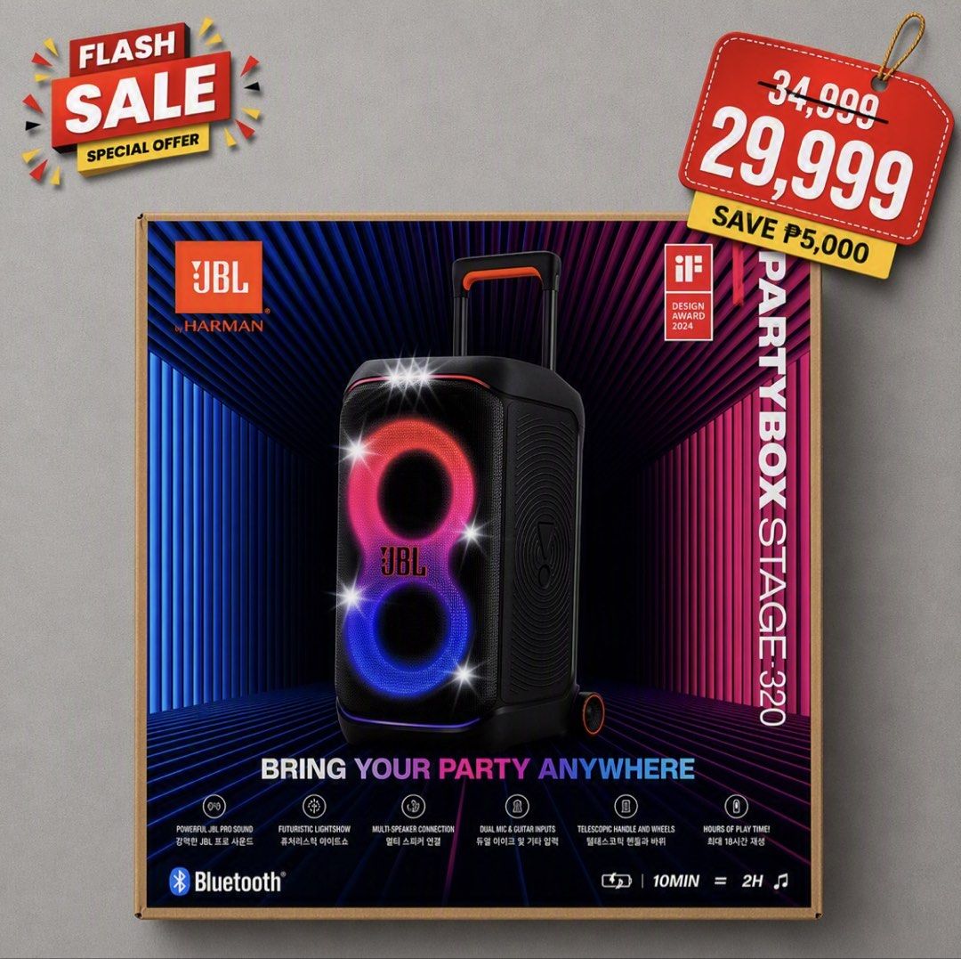 JBL PARTYBOX 320 SPEAKER (Category: Soundbars, Speakers & Amplifiers) located in Pasay City. Submitted by leximrie (Listing ID 1460212357, Image 1). Description: .