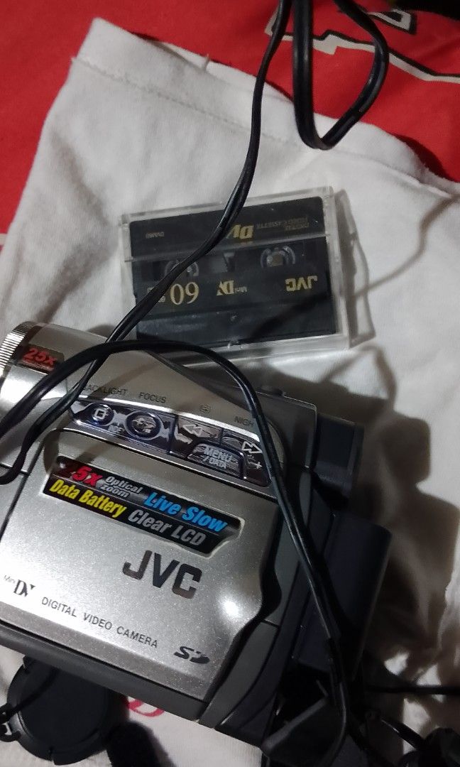 JVC cam (Category: Cameras) located in Manila. Submitted by christian179 (Listing ID 1460169410, Image 1). Description: FOR SALE: JVC GR-D270U Digital Video Camcorder ISSUE: Battery no longer holds charge GOOD: Working po pag naka-plug sa charger. Na-test ko. INCLUDED: Camera, Original JVC Bag, Charger/AC Adapter, 1 MiniDV Tape VINTAGE/Y2K AESTHETIC CAM! Perfect for content creators. LOCATION: Brgy Calzada, Taguig City MEETUP: Calzada taguig RUSH