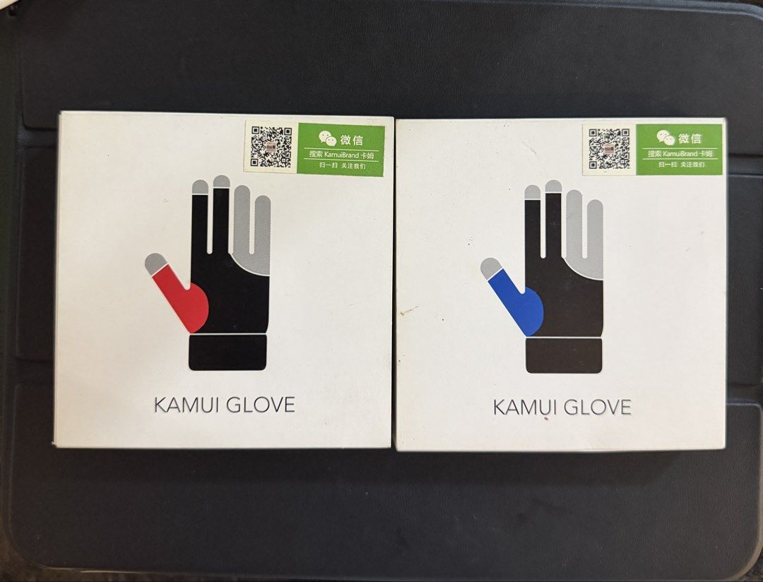 Kamui Billiard Gloves (Category: Billiards and Bowling) located in Manila. Submitted by russtty77 (Listing ID 1460275172, Image 2). Description: Kamui Billiard Gloves Size Medium Left hand Available in Blue or Red Not available elsewhere PHP 1,300 only Have multiple stocks.