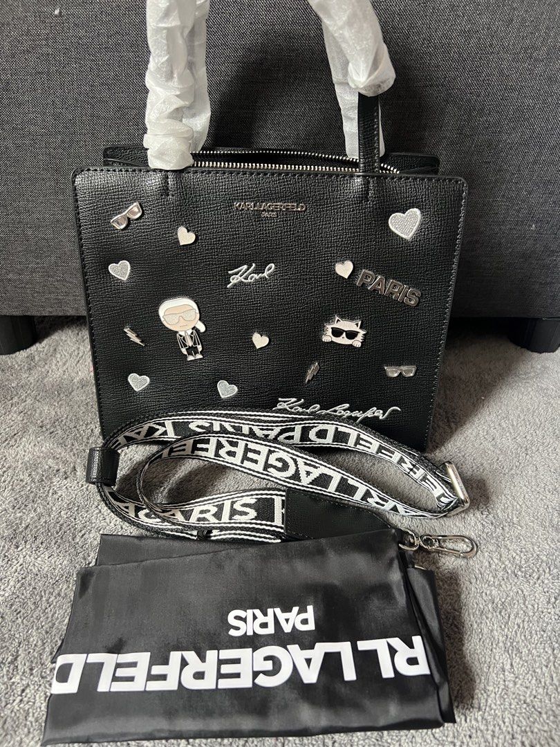 Karl Lagerfeld - Satchel Pin (Category: Luxury Bags & Wallets) located in Navotas City. Submitted by daniella_20 (Listing ID 1460125583, Image 1). Description: 100% Authentic and brandnew Location- Navotas City Negotiable ✅.