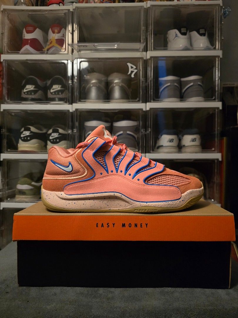 KD 18 ATOMIC PINK (Category: Sneakers) located in Manila. Submitted by jamesmendzzzz (Listing ID 1460292609, Image 1). Description: KD 18 ATOMIC PINK Size 10 Mens Worn once (Walking lang) complete with box and receipt (Purchased last sep 2) RFS medyo maluwag saken can trade to other size 10 or offer.