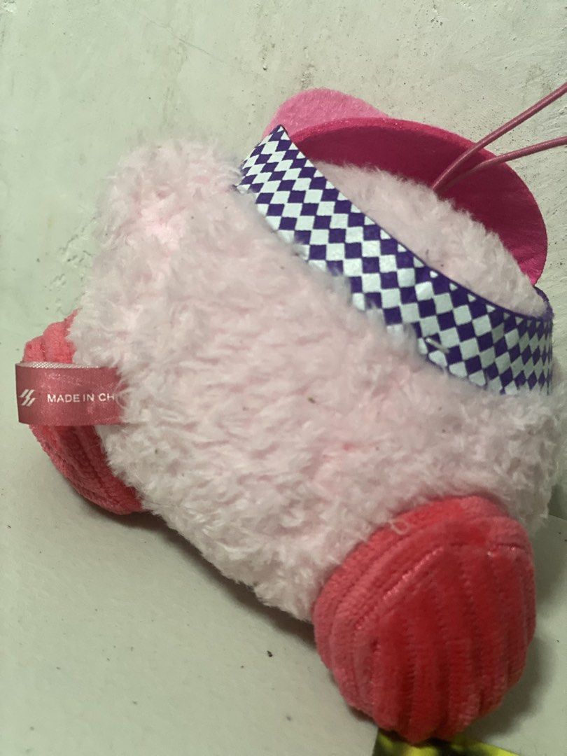 Kirby Plush Toy with Burger Accessory (Category: Plushies & Soft Toys) located in Manila. Submitted by kuya_moto (Listing ID 1460269916, Image 2). Description: - Adorable pink Kirby plush toy - Comes with a cute burger accessory - Features a pink hat and checkered ribbon detail - Made in China - A must-have for any Kirby fan!.