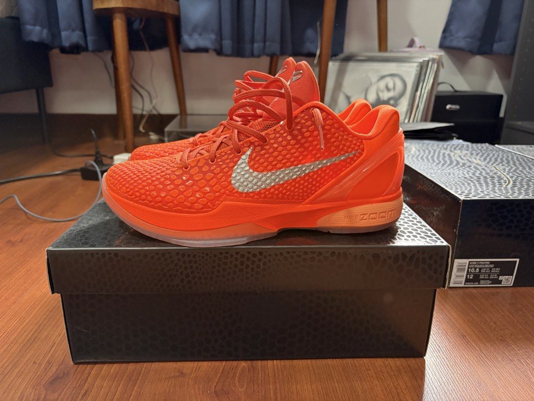 Kobe 6 Total Orange (Category: Casual Shoes) located in Manila. Submitted by lsg_mnl (Listing ID 1460257024, Image 1). Description: Nike Kobe 6 Protro “Total Orange” Brand New, DS 10.5 US, box and extras complete. On hand na, cop now. Titan Release / Local Release Meetup: Starbucks Arton Strip, Katipunan Ext., Quezon City ₱18,500.