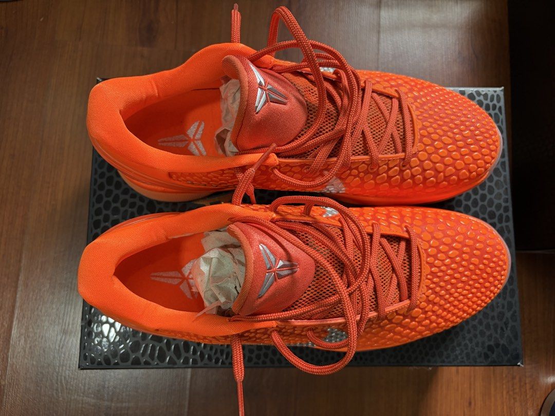 Kobe 6 Total Orange (Category: Casual Shoes) located in Manila. Submitted by lsg_mnl (Listing ID 1460257024, Image 3). Description: Nike Kobe 6 Protro “Total Orange” Brand New, DS 10.5 US, box and extras complete. On hand na, cop now. Titan Release / Local Release Meetup: Starbucks Arton Strip, Katipunan Ext., Quezon City ₱18,500.