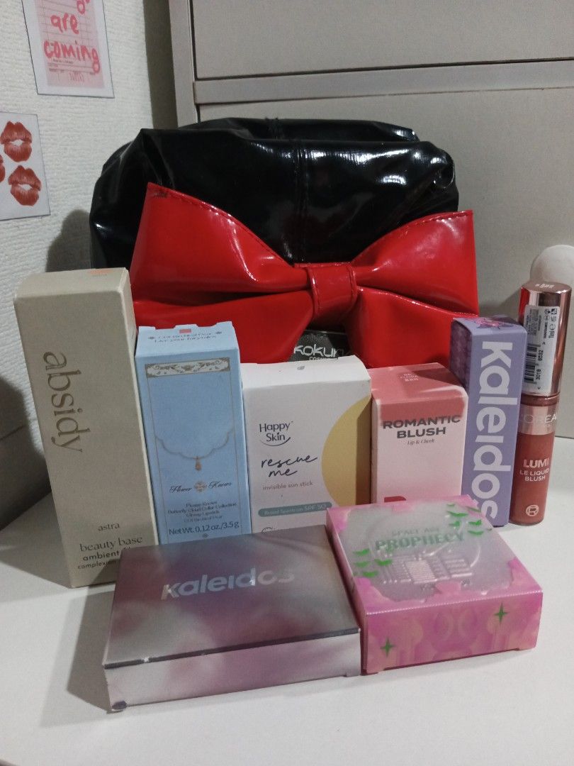 Kokuryu Cosmetics Bag with Makeup Bundle (Category: Makeup) located in Taguig. Submitted by honey_y (Listing ID 1460114880, Image 3). Description: FOR SALE, UNUSED MAKEUP COLLECTION TAKE ALL 3,500 - loc: taguig - can do lalamove sa malapit or thru j&t app - no cod since this is just a personal declutter and not an official online business - sure buyer only pls - rfs: need space .