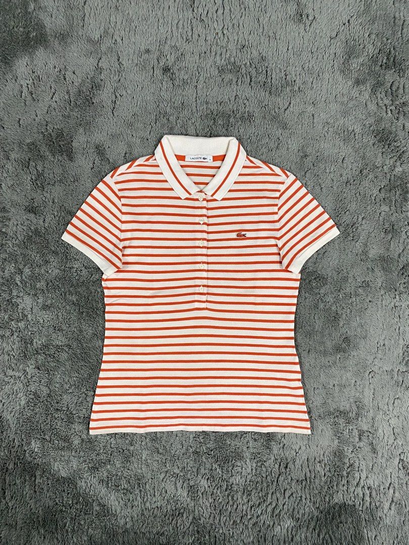 Lacoste polo shirt (Category: Shirts) located in Leganes. Submitted by wisehandpick (Listing ID 1460139798, Image 1). Description: LACOSTE WOMENS (Authentic) Like new condition, no issue Complete Dimension 18 width 24 length Direct message please.