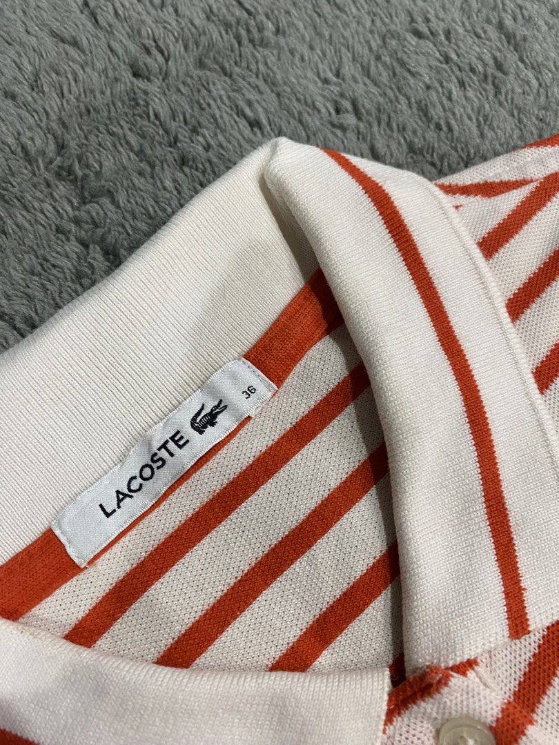 Lacoste polo shirt (Category: Shirts) located in Leganes. Submitted by wisehandpick (Listing ID 1460139798, Image 2). Description: LACOSTE WOMENS (Authentic) Like new condition, no issue Complete Dimension 18 width 24 length Direct message please.