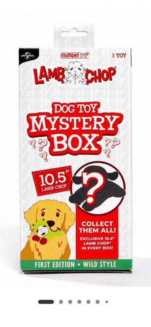 Lamb chop mystery box (sealed) (Category: Homes & Other Pet Accessories) located in Caloocan City. Submitted by lucathedoxie (Listing ID 1460180088, Image 1). Description: One of the most-loved dog toys in the USA PREORDER NOW ETA: November 10, 2026 (PH) Limited slots only Please note: This is a mystery box. Design will be randomly selected and cannot be guaranteed.