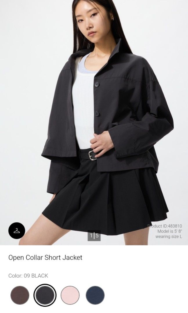 LOOKING FOR: UNIQLO open collar short jacket (black - small) (Category: Coats, Jackets and Outerwear) located in Rizal. Submitted by klare.dm (Listing ID 1460200711, Image 2). Description: 🚫 NOT FOR SALE! 🚫 I’m looking for this jacket from Uniqlo, specifically in black and size Small (S)..