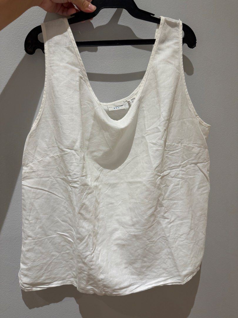 Linen Cotton Tank Top (Category: Sleeveless) located in Paranaque City. Submitted by preluvdbyp (Listing ID 1460217085, Image 3). Description: •Payment Options: GCash or BPI Bank Transfer •Delivery/Shipping fee to be shouldered by buyer.