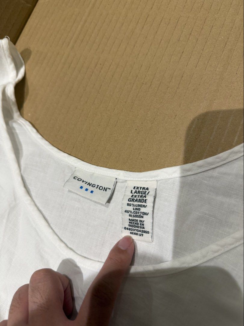 Linen Cotton Tank Top (Category: Sleeveless) located in Paranaque City. Submitted by preluvdbyp (Listing ID 1460217085, Image 1). Description: •Payment Options: GCash or BPI Bank Transfer •Delivery/Shipping fee to be shouldered by buyer.