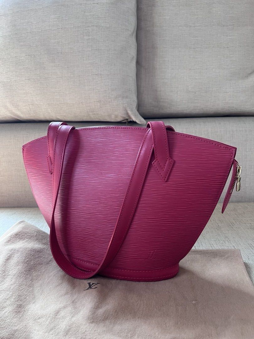 Louis Vuitton St Jacques Epi Leather Bag (Category: Luxury Bags & Wallets) located in Makati City. Submitted by megoygoy (Listing ID 1460170863, Image 1). Description: 100% original Condition- 9/10 color: red RFS: I have too many things, need closet space! Also, I no longer use this bag..