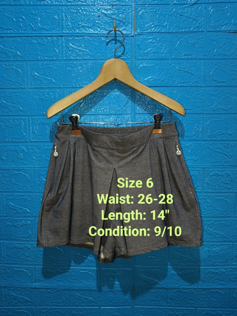 Lululemon Athletica Grey Athletic Shorts Size 6 (Category: Activewear) located in Davao. Submitted by vndrgd (Listing ID 1460114874, Image 1). Description: - Lululemon Grey Shorts - Size: 6 (fits waist 26-28 inches) - Length: 14 inches - Zippered pockets - Built-in shorts lining - Ideal for sports and casual wear.