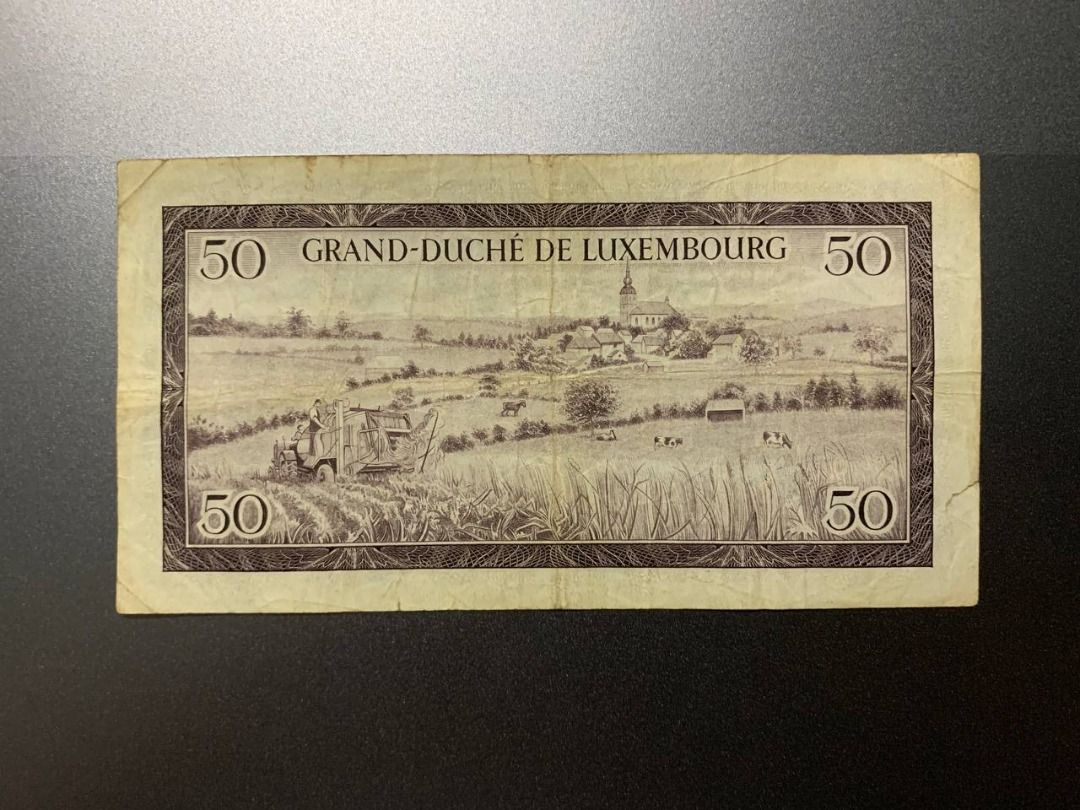 Luxembourg 50 Francs Banknote 1961 (Category: Currency) located in Indang. Submitted by vykolektor (Listing ID 1460197062, Image 2). Description: Luxembourg 50 francs Condition in photos.