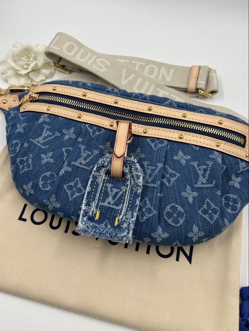 ⚜️LV High Rise Denim bag (Category: Luxury Bags & Wallets) located in Makati City. Submitted by 90sangel (Listing ID 1460292588, Image 2). Description: Rare and hard to find from 2024 collection💙👜.