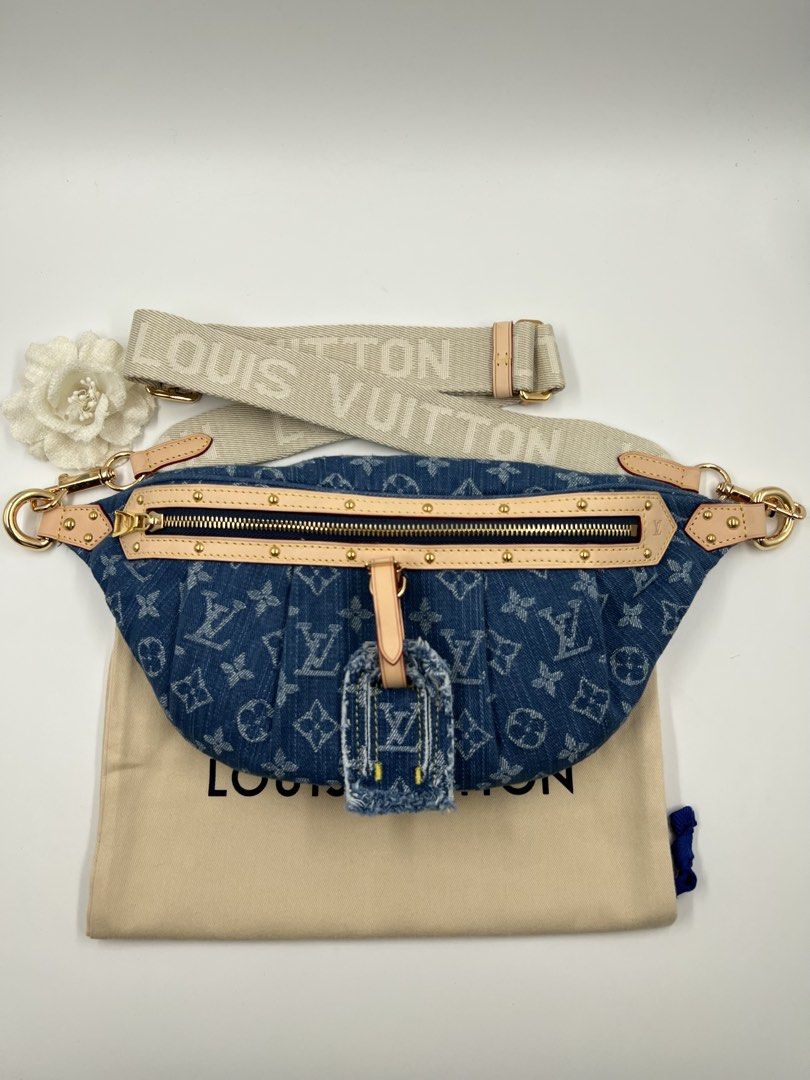 ⚜️LV High Rise Denim bag (Category: Luxury Bags & Wallets) located in Makati City. Submitted by 90sangel (Listing ID 1460292588, Image 3). Description: Rare and hard to find from 2024 collection💙👜.