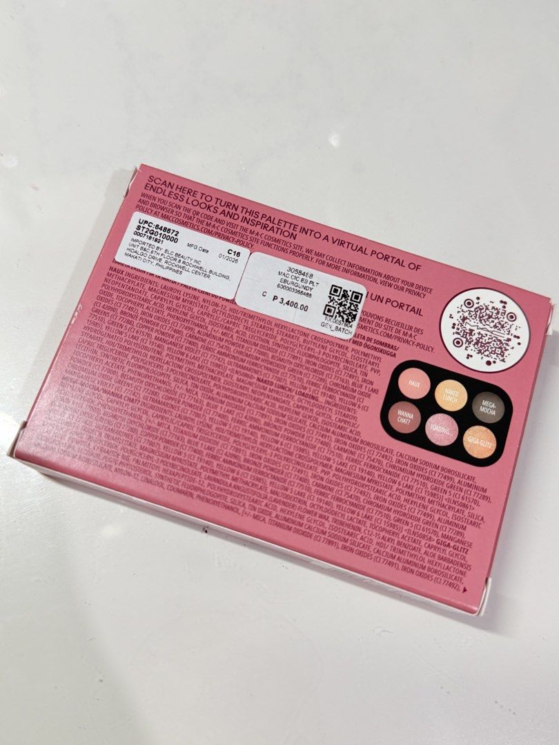 mac eyeshadow palette (Category: Makeup) located in San Fernando. Submitted by shibiwoll (Listing ID 1460253926, Image 2). Description: .
