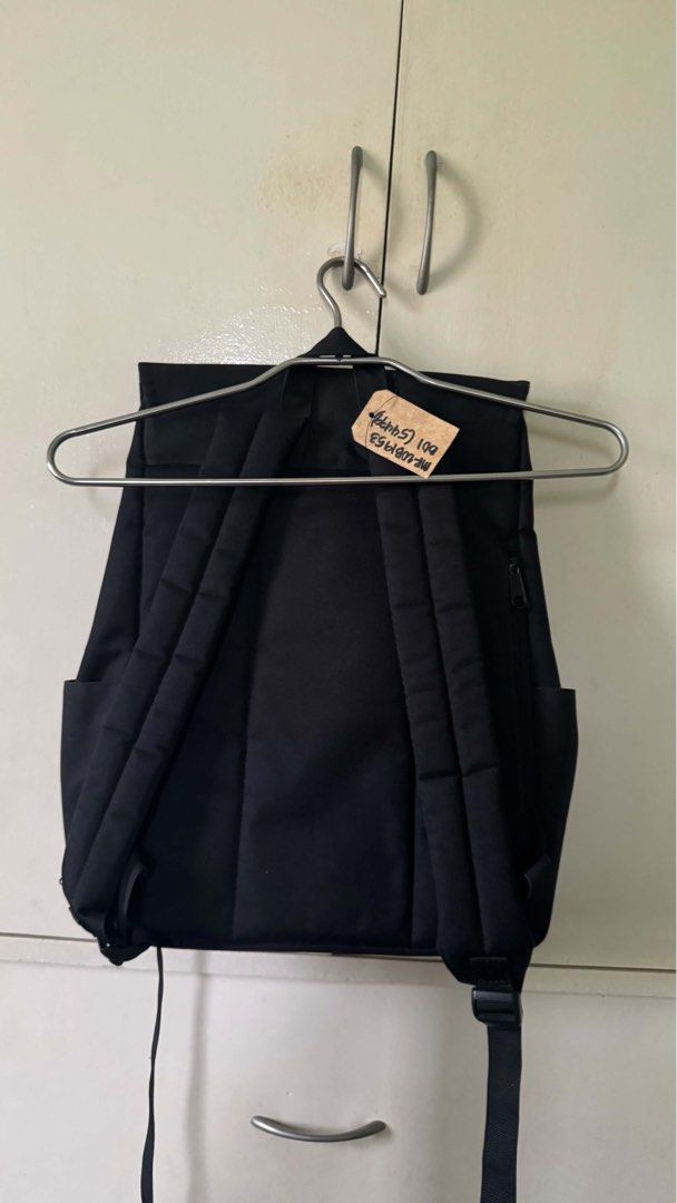 MAH Young 17L Black Backpack (Category: Backpacks) located in Makati City. Submitted by jinyoungss (Listing ID 1460264971, Image 2). Description: MAH Young 17L Black Backpack - Secure flap closure - Side pockets for water bottles or essentials - Padded straps.