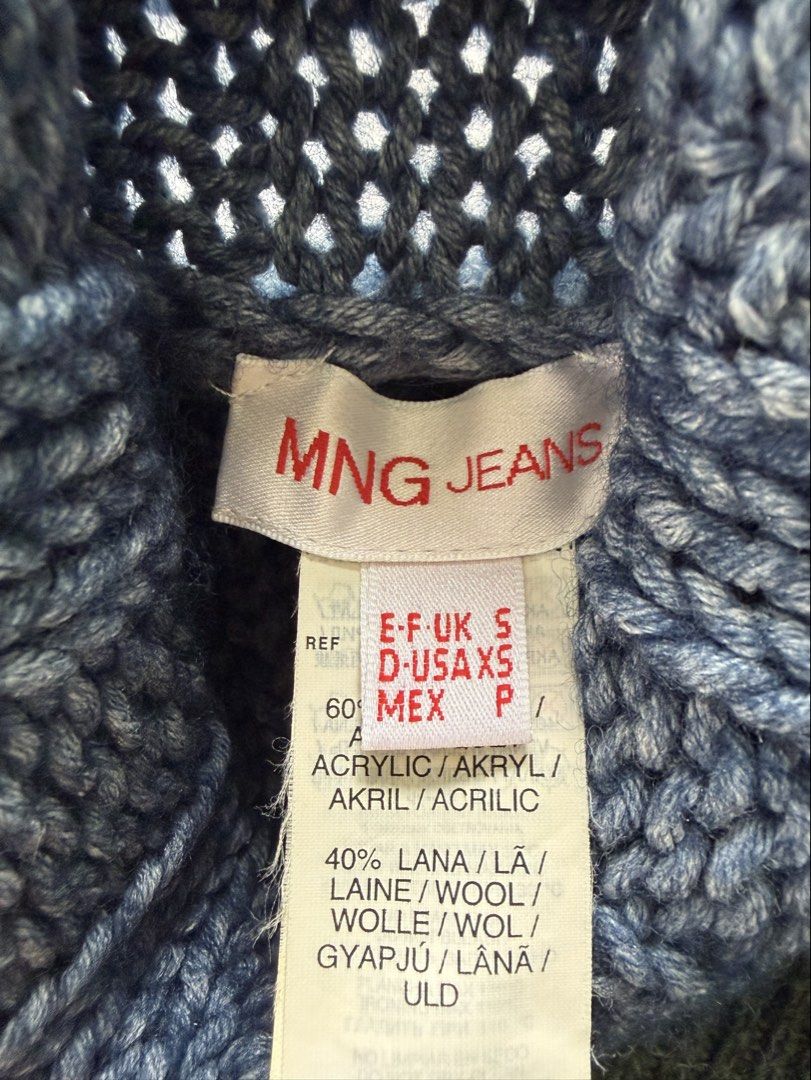 Mango wool blue sweater (Category: Longsleeves) located in Manila. Submitted by coolandchic (Listing ID 1460255347, Image 2). Description: .
