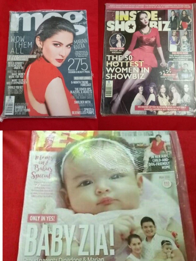 Marian Rivera Bundle (Category: Magazines) located in Dumaguete. Submitted by bibialexandria (Listing ID 1460129546, Image 1). Description: ****Shipping Fee Already Included****.