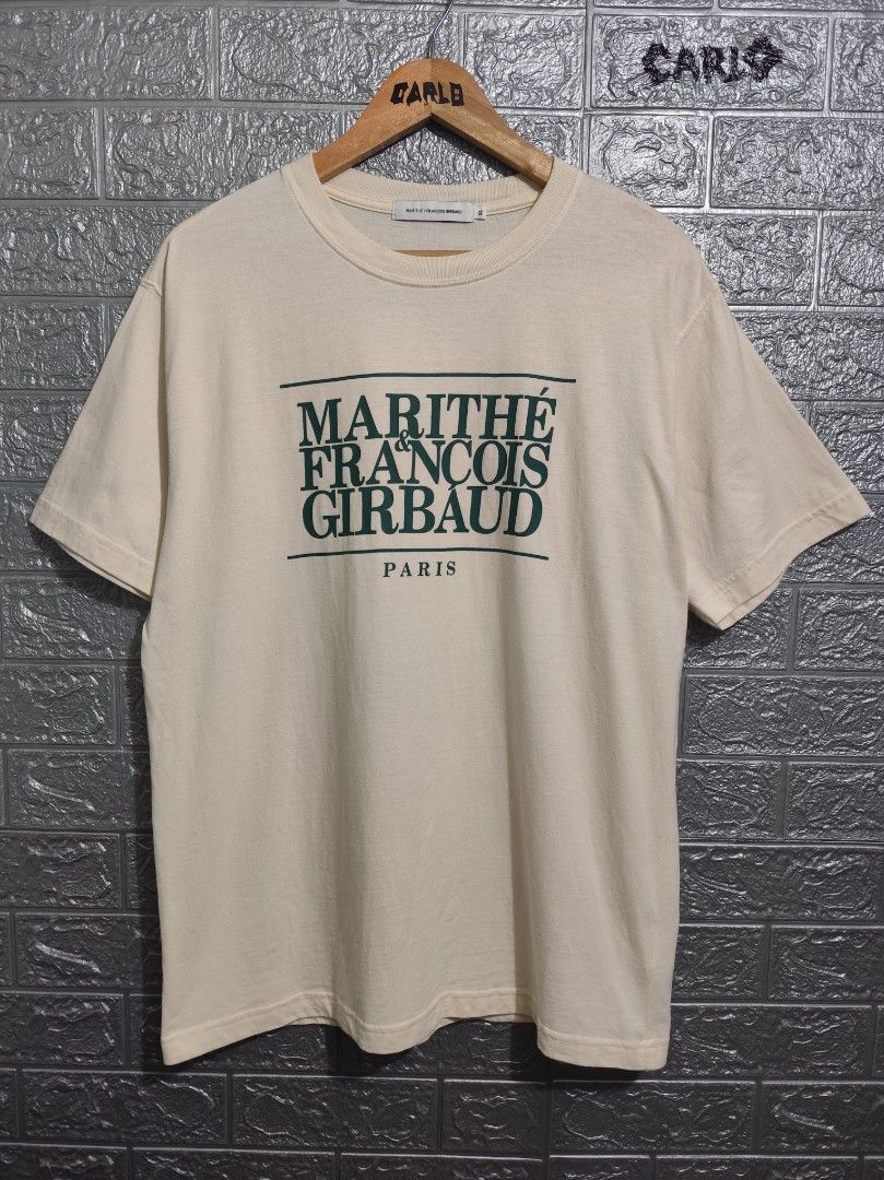 Marithé Francois Girbaud tee (Category: Luxury Apparel) located in San Fernando. Submitted by jzysthriftshop (Listing ID 1460114635, Image 1). Description: Size XL W 23 x L 39 complete tags Price + Shipping fee.