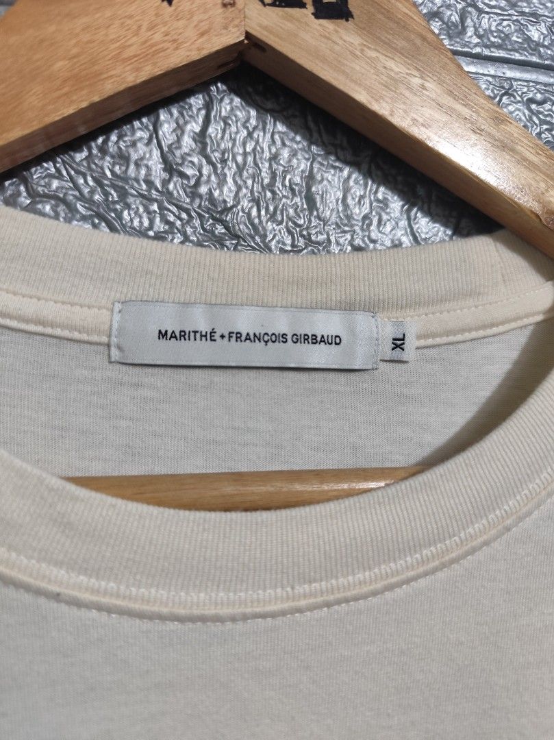 Marithé Francois Girbaud tee (Category: Luxury Apparel) located in San Fernando. Submitted by jzysthriftshop (Listing ID 1460114635, Image 3). Description: Size XL W 23 x L 39 complete tags Price + Shipping fee.