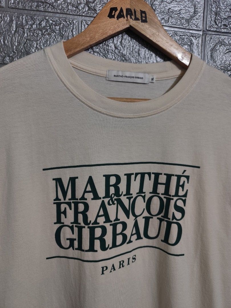 Marithé Francois Girbaud tee (Category: Luxury Apparel) located in San Fernando. Submitted by jzysthriftshop (Listing ID 1460114635, Image 2). Description: Size XL W 23 x L 39 complete tags Price + Shipping fee.