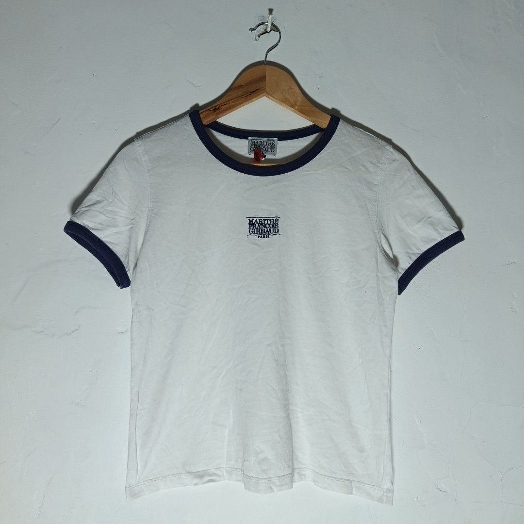 Marithe Francois Girbaud Classic Logo Ringer Tee (Category: Activewear) located in Manila. Submitted by goodsrags (Listing ID 1460255844, Image 2). Description: What you see is what you get 21L/17W.