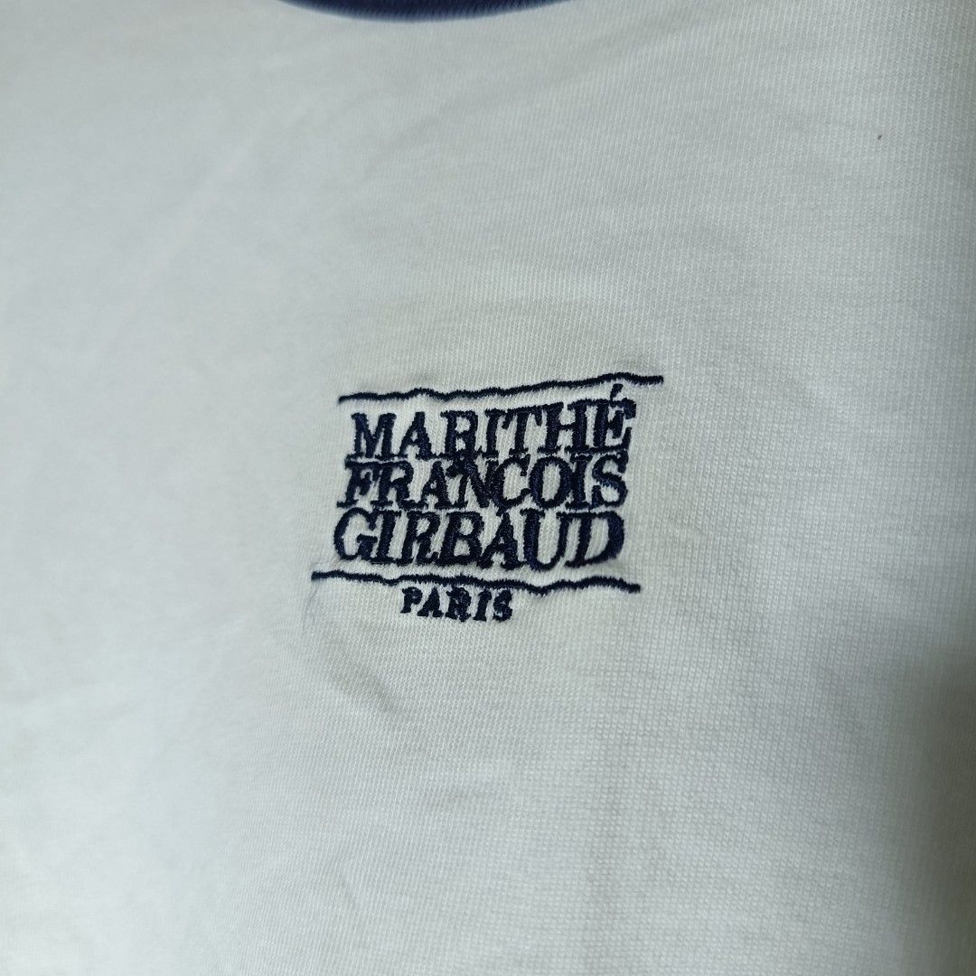 Marithe Francois Girbaud Classic Logo Ringer Tee (Category: Activewear) located in Manila. Submitted by goodsrags (Listing ID 1460255844, Image 3). Description: What you see is what you get 21L/17W.