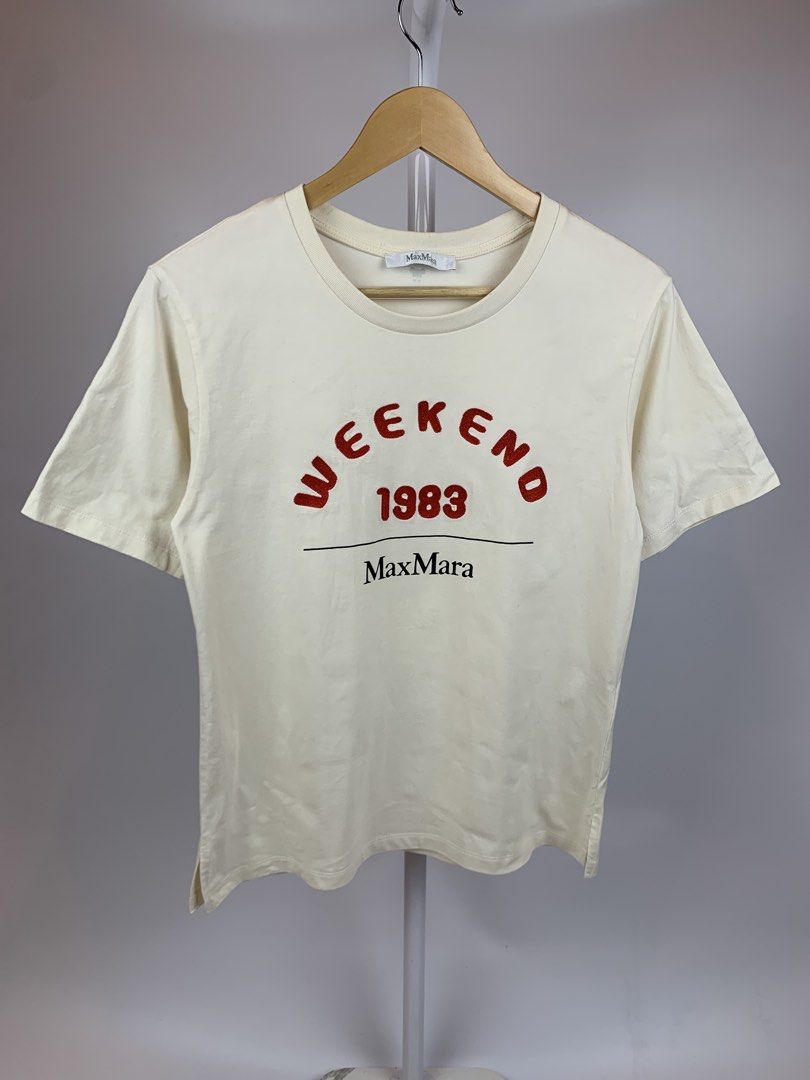 Max Mara Weekend Embroidered Shirt (Category: Shirts) located in Bacolod City. Submitted by mixedgarmzbcd (Listing ID 1460286208, Image 2). Description: •Excellent Condition •Color rate 9.5/10 •Tagged: M Width: 18 Length: 24.5 •No issue.