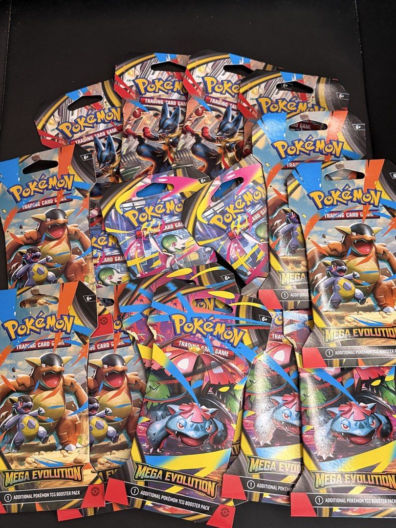 Mega Evolution Booster Pack (Category: Card Packs) located in Singapore. Submitted by pikapikachuu210 (Listing ID 1460109087, Image 1). Description: .