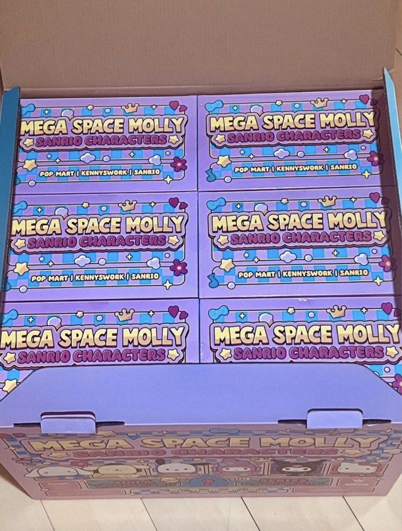 Mega Molly x Sanrio 400% - 4 Single Boxes (Category: Designer & Blind Box Toys) located in Caloocan City. Submitted by kyleblake (Listing ID 1460226011, Image 3). Description: We have remaining 4 single boxes of Molly x Sanrio for 45k + sf Price: 45k + shipping (FREE SHIPPING if within Metro Manila) Characters available: - My Melody - Kuromi - Pochacco - Pompompurin MOP: BPI or GCash Location: North Caloocan MOD: Lalamove, Grab or GoGo express.