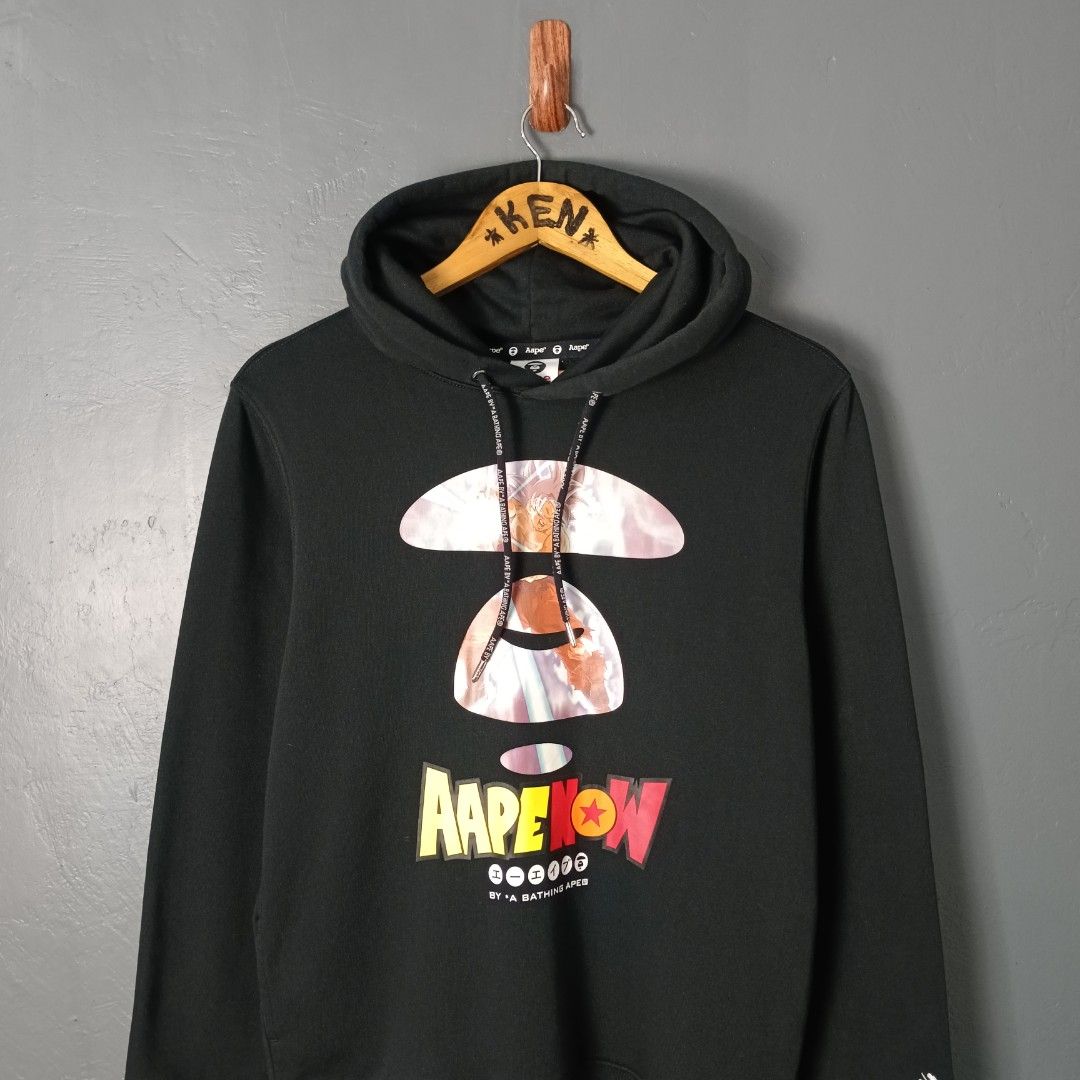 Men's - AAPE X Dragonball Super (Category: Coats, Jackets and Outerwear) located in Bacolod City. Submitted by drop.ph (Listing ID 1460210483, Image 1). Description: AAPE X Dragonball - Goku Authentic *Size M - 20.5x25.5 *Excellent cloth *Minor crack on print *Price: 2,500php *Add SF if outside Bacolod City .