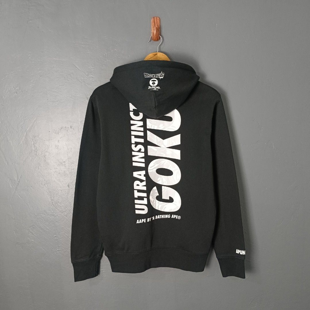 Men's - AAPE X Dragonball Super (Category: Coats, Jackets and Outerwear) located in Bacolod City. Submitted by drop.ph (Listing ID 1460210483, Image 3). Description: AAPE X Dragonball - Goku Authentic *Size M - 20.5x25.5 *Excellent cloth *Minor crack on print *Price: 2,500php *Add SF if outside Bacolod City .