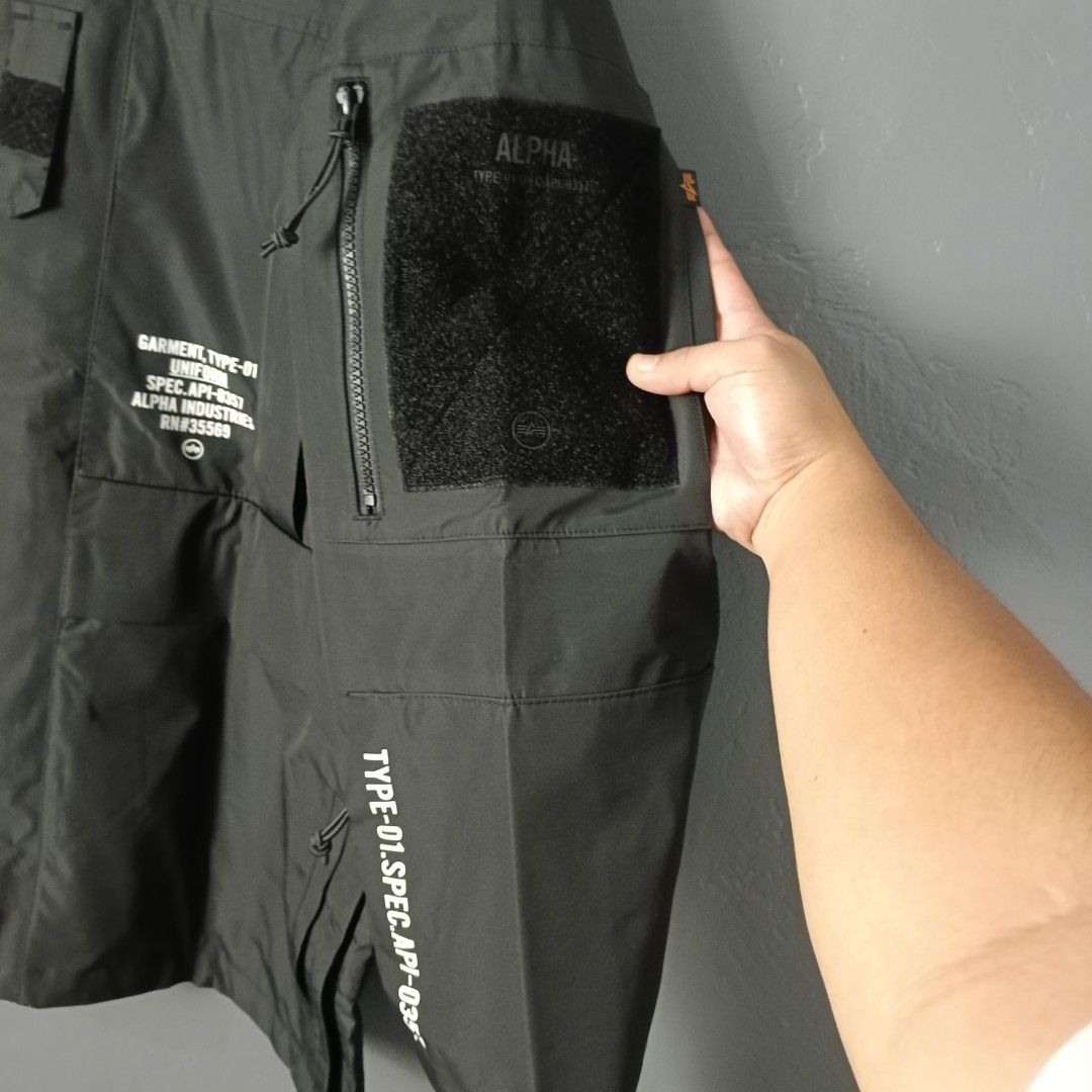 Men's - Alpha Industries (Category: Coats, Jackets and Outerwear) located in Bacolod City. Submitted by drop.ph (Listing ID 1460218598, Image 3). Description: Alpha Industries - Technical Jacket Authentic *Oversized *Size M Fits L - 24.5x28.5 *Excellent *No Flaws *Price: 2,000php *Add SF if outside Bacolod City.